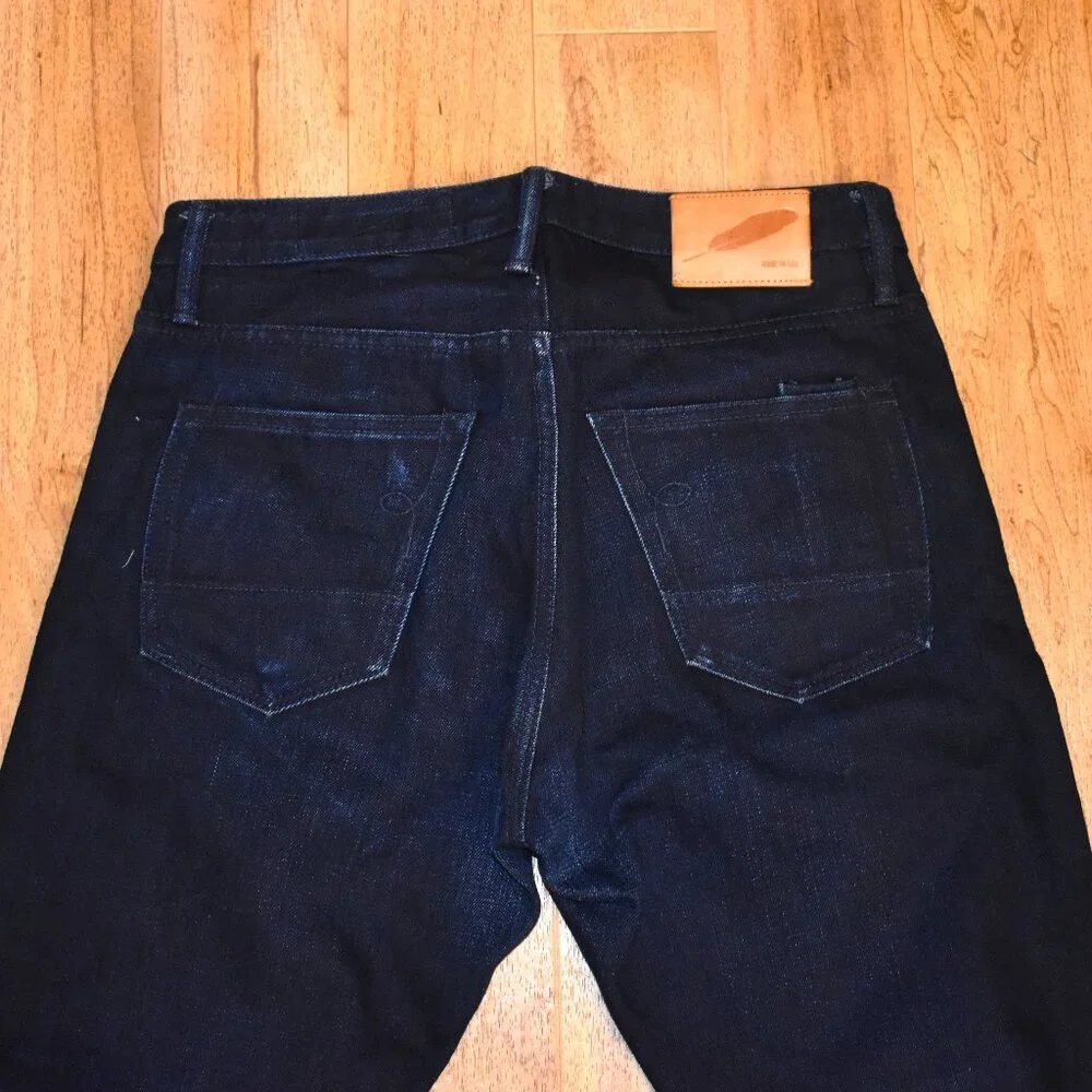 Rogue Territory Strong Taper Jeans Mens 31 Indigo Good Selvedge Button Fly